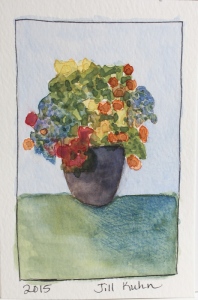 flower pot of flowers